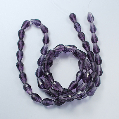 Glass Beads Strands X-GLAA-R024-11x8mm-2-1