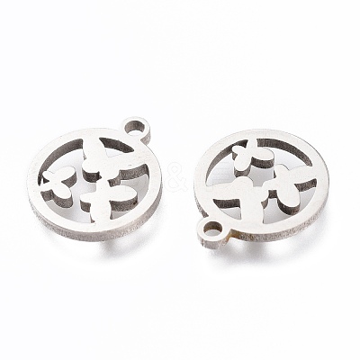 Non-Tarnish 201 Stainless Steel Charms STAS-A047-15P-1