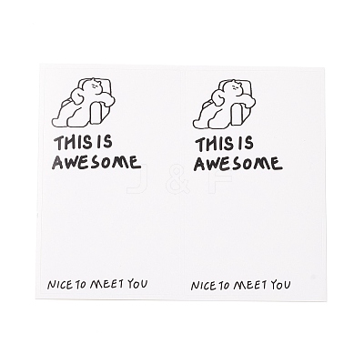 Rectangle Present Stickers DIY-B041-06B-1