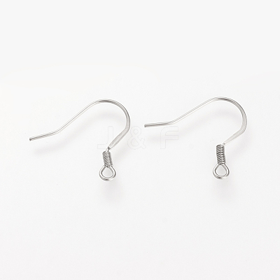 Tarnish Resistant 304 Stainless Steel French Earring Hooks X-STAS-S066-08-1