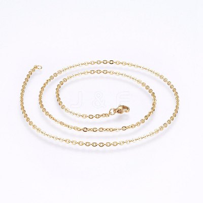 304 Stainless Steel Cable Chains Necklaces NJEW-F226-04G-09-1