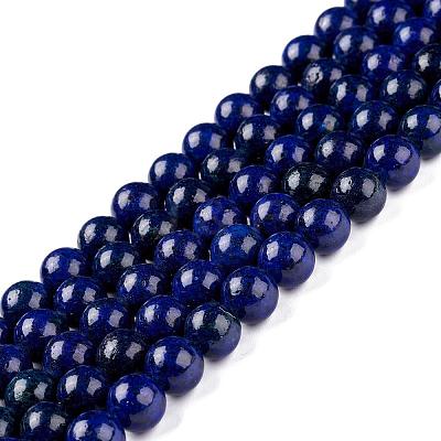 Natural Lapis Lazuli Round Beads Strands X-G-I181-10-6mm-1