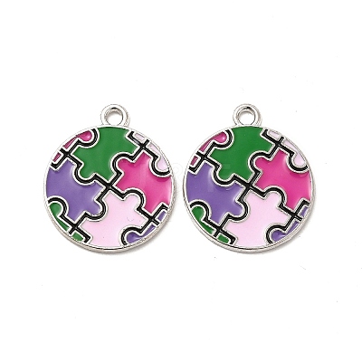 Alloy Enamel Pendants ENAM-J650-02P-02-1