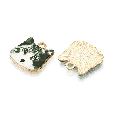 Printed Alloy Pendants LS-PALLOY-WH0108-12B-1