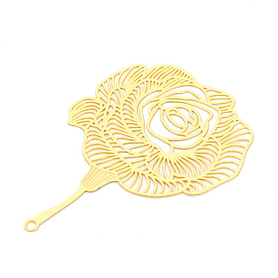Brass Filigree Big Pendants KKC-T003-35G-1