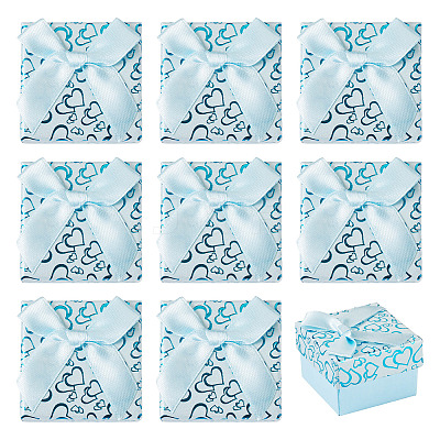Bowknot Cardboard Paper Ring Gift Storage Boxes CON-TAC0001-16E-1