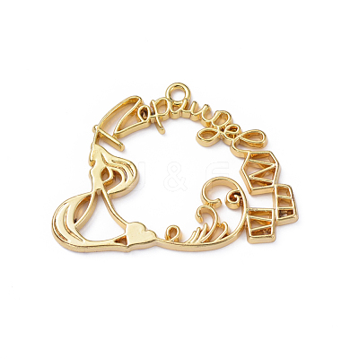 Zinc Alloy Pendants PALLOY-D580-11G-1