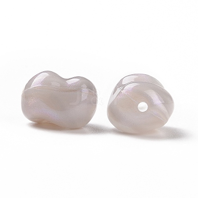 Opaque Acrylic Beads OACR-C013-10B-1