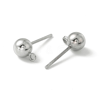Brass Ball Post Ear Studs EC254-1