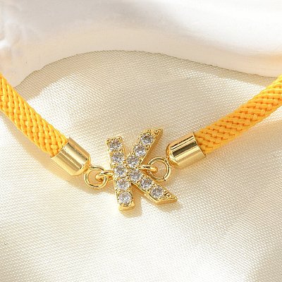 Adjustable Nylon Cord Bracelets X-BJEW-C096-01G-11-1