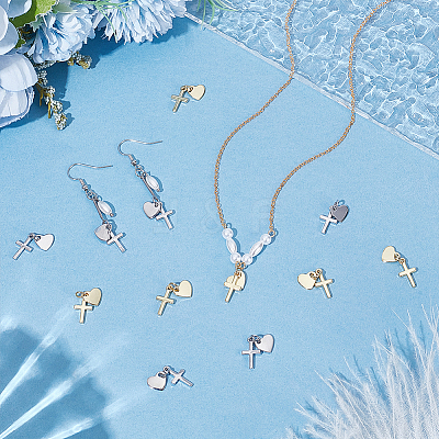12Pcs 2 Colors Rack Plating Brass Pendants KK-UN0005-96-1