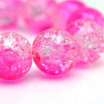 Baking Paint Crackle Glass Bead Strands CCG-S001-4mm-09-1