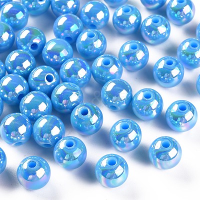 Opaque Acrylic Beads MACR-S370-D10mm-7-1
