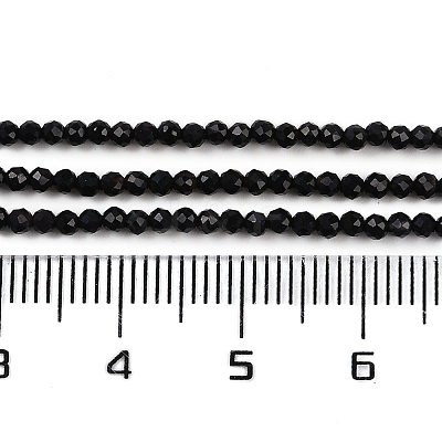 Natural Black Onyx Beads Strands G-A129-2mm-25-A-1