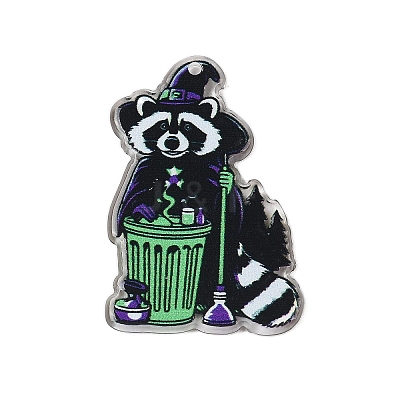 Halloween Theme Opaque Acrylic Pendants SACR-S034-08C-1