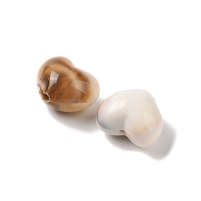 Two Tone Opaque Acrylic Beads MACR-M044-18-1