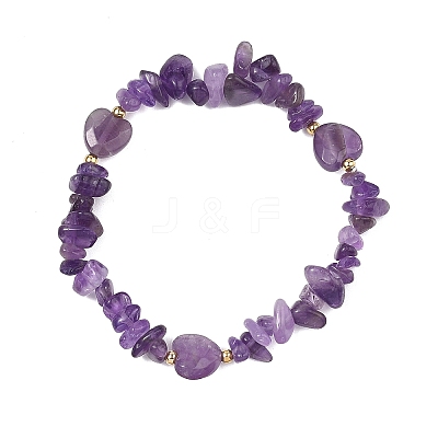 Natural Gemstone Beads Stretch Bracelets for Women BJEW-JB13633-1