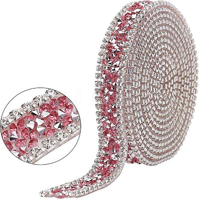 Glitter Hotfix Rhinestone(Hot Melt Adhesive On The Back) OCOR-WH0058-06-1