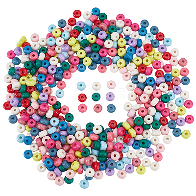 500Pcs Opaque Acrylic Beads OACR-PA0001-97-1
