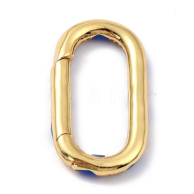 Brass Micro Pave Cubic Zirconia Spring Gate Rings ZIRC-I054-31G-1