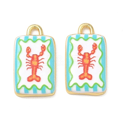 Printed Brass Pendants KK-CBAF9BC-16G-1