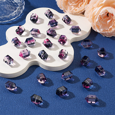 30Pcs Transparent Handmade Lampwork Beads LAMP-TADJ0001-12G-1
