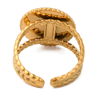 Natural Tiger Eye Finger Rings RJEW-Q822-34G-02-1
