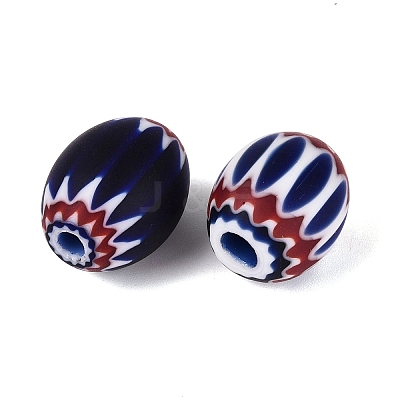 Handmade Millefiori Glass Barrel Beads LA-N002-18D-1
