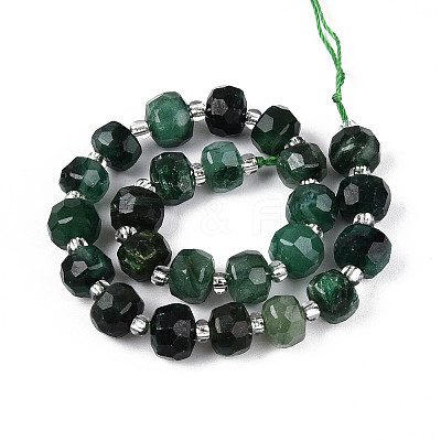 Natural Fuchsite Beads Strands G-N327-08A-06-1