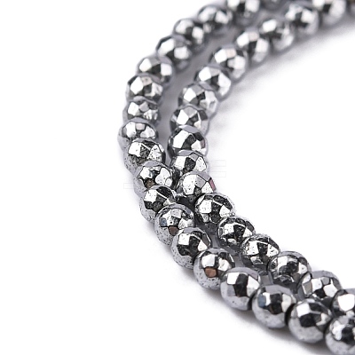 Non-Magnetic Synthetic Hematite Beads Strands X-G-G093-2mm-1