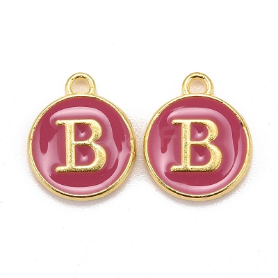 Golden Plated Alloy Enamel Charms X-ENAM-S118-08B-1