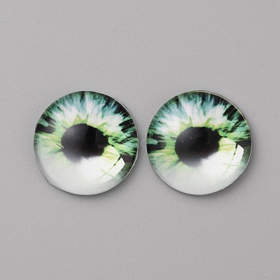 Glass Cabochons GLAA-WH0033-75F-03-1