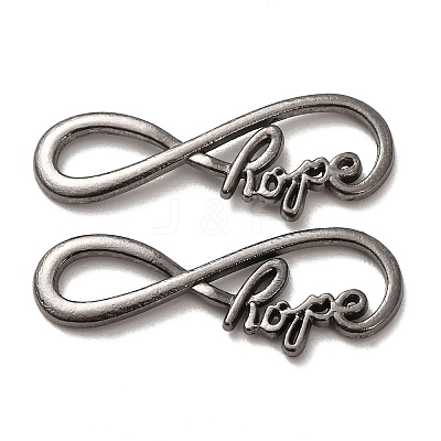 Tibetan Style Alloy Infinity with Hope Links LS-TIBE-S230-B-LF-1