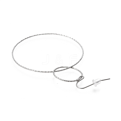 304 Stainless Steel Dangle Earrings X-EJEW-L237-02P-1