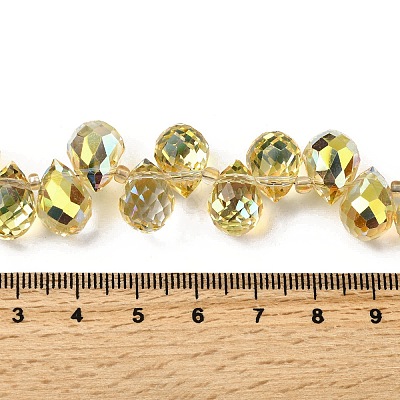 Electroplated Glass Beads EGLA-K062-01B-HP03-1