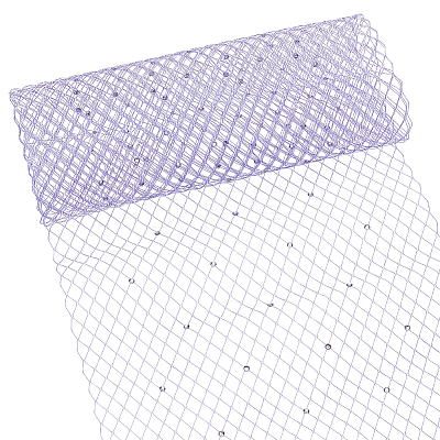 Polyester Bridal Veils DIY-WH0622-072A-1