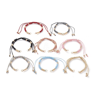 Adjustable Polyester Braided Cord Bracelet Making AJEW-JB00892-1