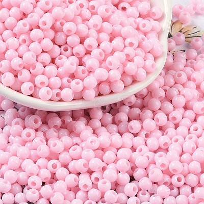 Opaque Acrylic Beads SACR-A007-01A-01-1