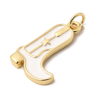 Brass Enamel Pendants KK-A296-51G-03-1