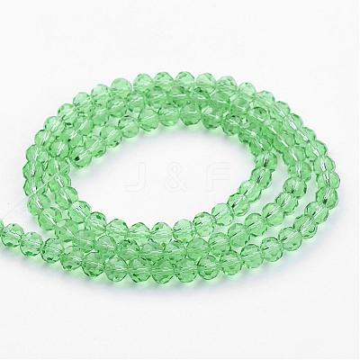Transparent Glass Bead Strands GLAA-G013-6mm-55-1