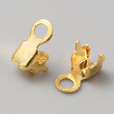 Brtass Rhinestone Claw Charms Settings KK-WH0044-160G-01-1