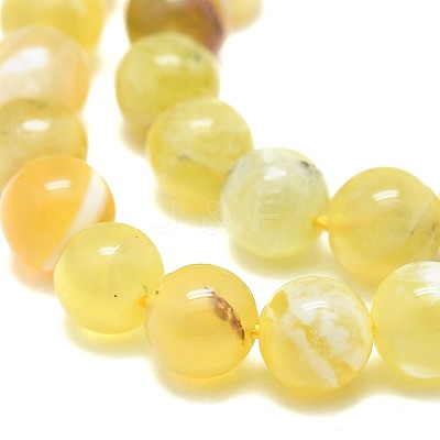 Natural Yellow Opal Beads Strands G-F674-07AB-8mm-1