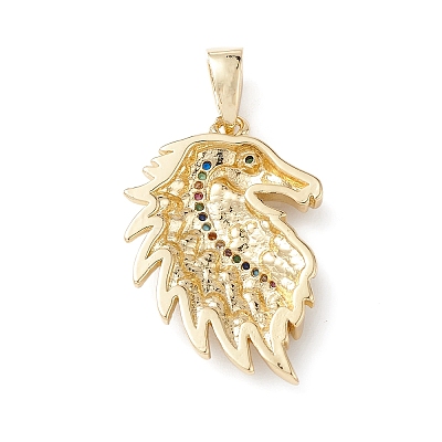 Brass Micro Pave Cubic Zirconia Pendants KK-M240-08A-1