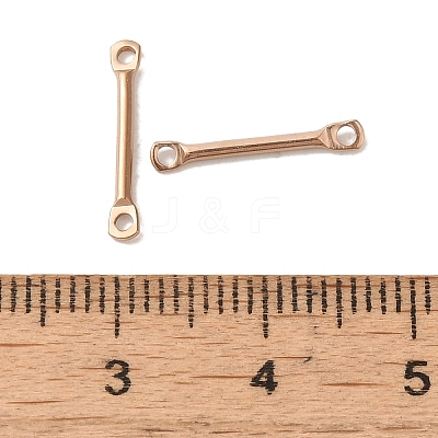 Ion Plating(IP) 304 Stainless Steel Connector Charms STAS-Q323-06B-RG-1