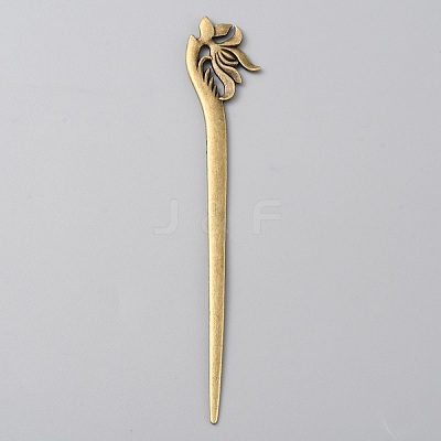 Alloy Lotus Hair Sticks MRMJ-WH0077-101A-1