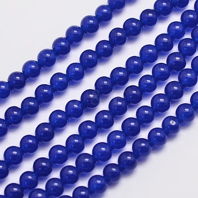 Natural & Dyed Malaysia Jade Bead Strands G-A146-4mm-A22-1