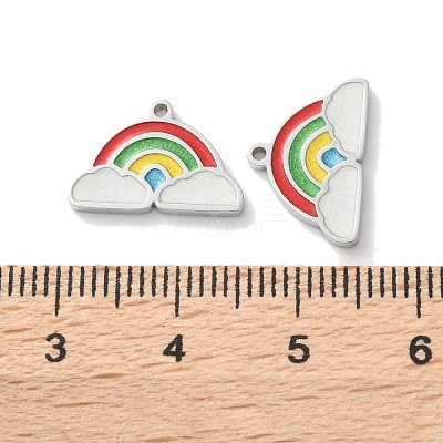 304 Stainless Steel Charms STAS-M102-01F-P-1