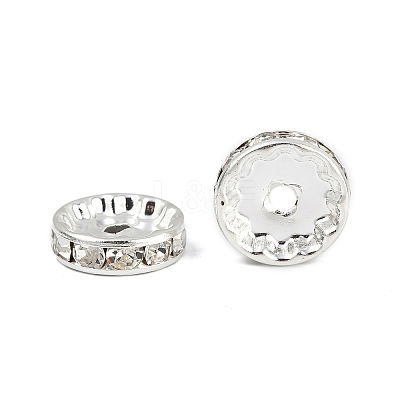 Brass Rhinestone Spacer Beads X-RB-A014-Z12mm-01S-1