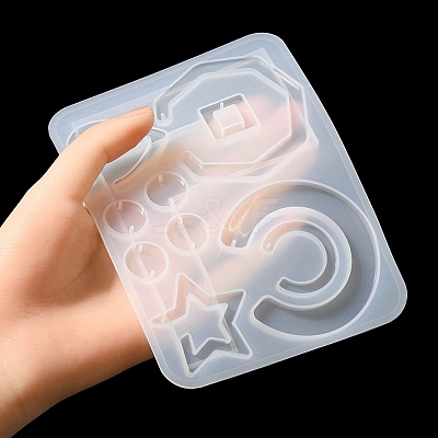 Geometry Pendant & Links Silicone Molds DIY-YW0006-70-1