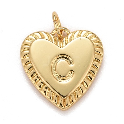 Rack Plating Real 18K Gold Plated Brass Pendants KK-E260-01G-C-1